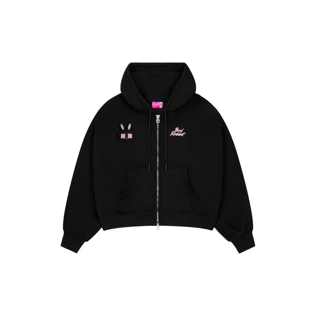 Rabbit Logo Zip Hoodie - Authentic Local Brand