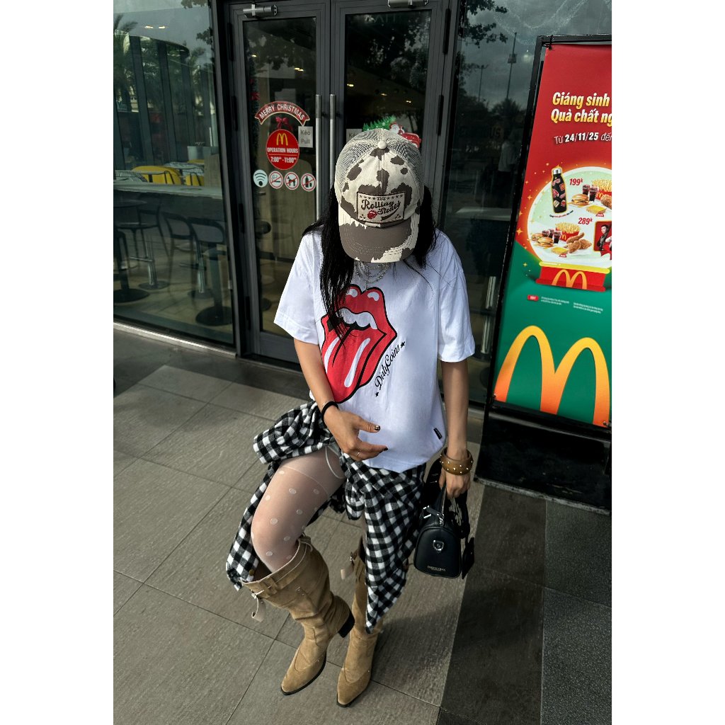 [DCxRS] DirtyCoins Cow Printed Beige Mesh Hat