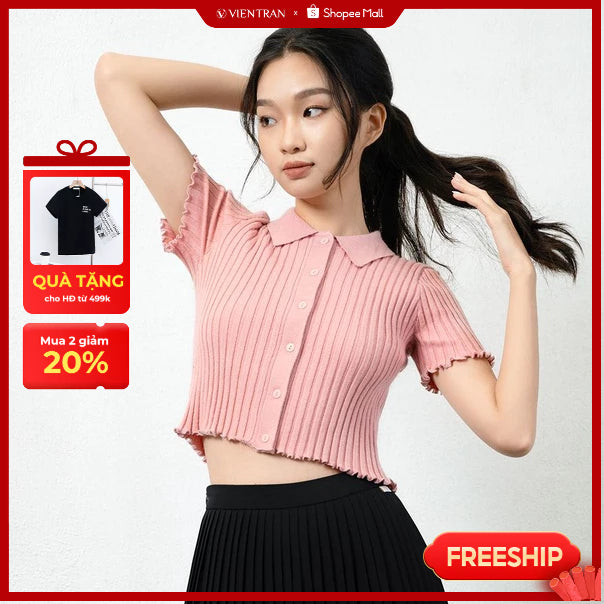 Crop top sweater - VIENNE TRAN V61W21Q015 turtleneck sweater (many colors)